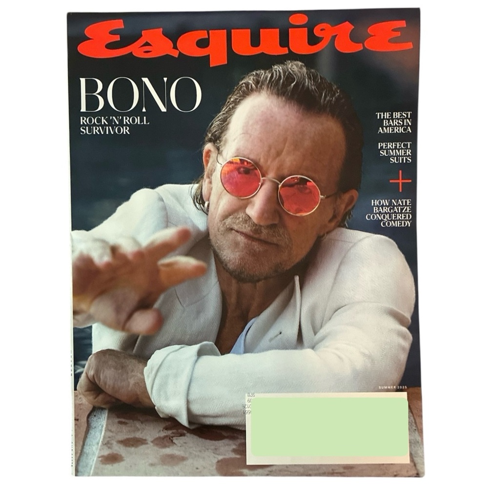 Esquire Magazine Summer 2025 Bono Rock And Roll Survivor Best Bars In America